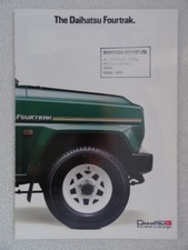 Daihatsu Fourtrak Brochure 1985 - SWB F80 / F70 Soft Top/Hard Top.Petrol/Diesel.