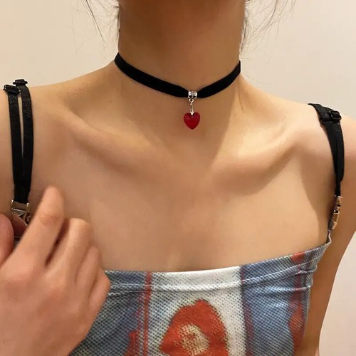 Black velvet ribbon - velvet, choker