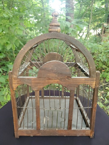 Primitive bird cage handmade - primitive,