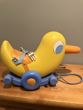 2001 Baby Born Vintage Pull Ride Along Duck Zapf - no blue pole