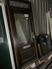 High Quality Timber Entrance Door With Fanlight 935mm X 2315mm LH Hinged Open In