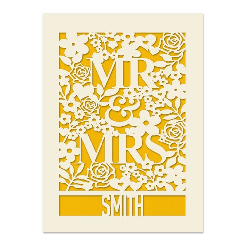 Personalized floral wedding - personalized,