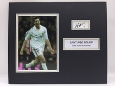 RARE Santiago Solari Real Madrid Signed Photo Display + COA AUTOGRAPH