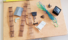 Job Lot of Vintage Train set Layout Parts Fences Wire Coal Bunker Hornby Triang