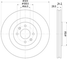 2x Mintex Discs Front fits
