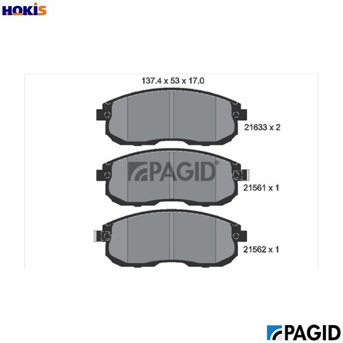 Brake pad set - pad,