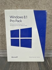 Microsoft Windows 8.1 Pro Pack Product Key Only , Upgrade Brand New And Sealed