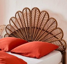 Sweeek Anggun Rattan Queen Size Headboard, Natural Marron (5293)