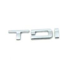 Genuine Chrome TDI Badge -