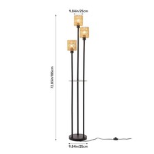 185cm Tall 3 Light Dimmable