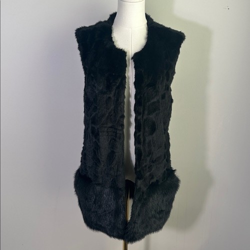 Womens soft black faux fur - faux,