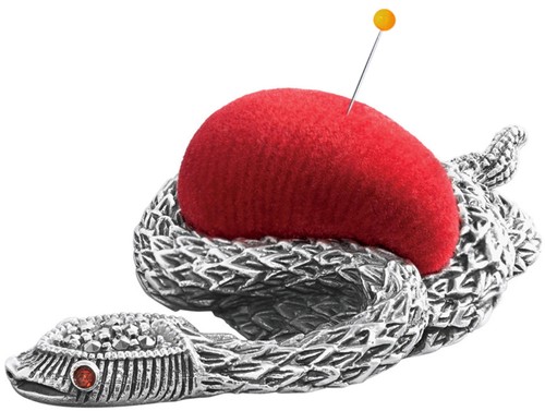 Snake pin cushion - pin, victorian