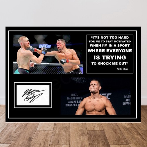 Nate diaz ufc - diaz, signed