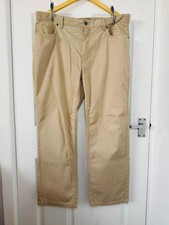 M&S Blue Harbour Luxury Beige Chino Trousers - W38 L29