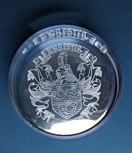 Laser etched crystal glass - etched,