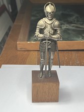 Vintage Knights in Armour Metal Pewter figurine Gift