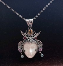 Bali Silver 925 Face Pendant &