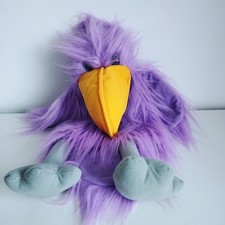 The Puppet Company 17 InchPurple Macaw Parrot Bird Yellow Beak Squawk Soft Toy