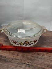 Phoenix Vintage Opalware Autumn Fruits Casserole Dish with Lid