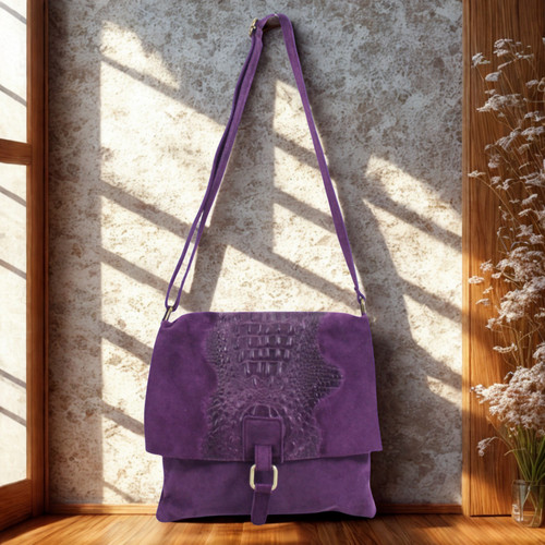 Real suede leather snakeskin - suede,