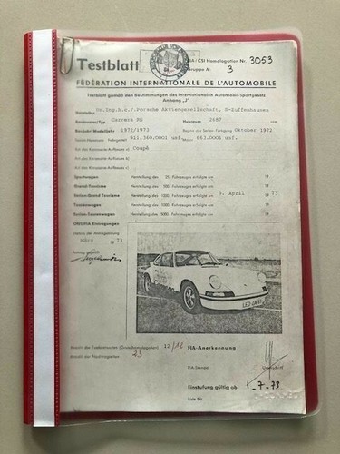 Homologation 1972 1973 - homologation, no