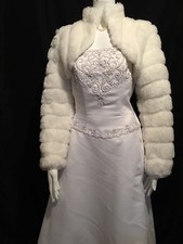 IVORY Faux Mink Fur Bolero