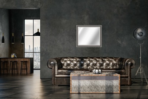 Mirror large gunmetal - mirror,
