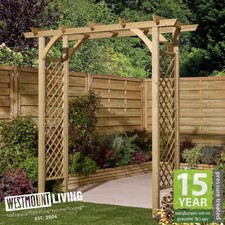 WOODEN GARDEN SQUARE TOP ARCH