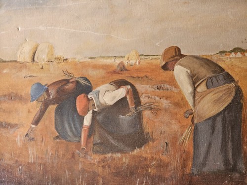 Framed oil painting on - painting,