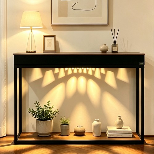 Console table with speaker - with,
