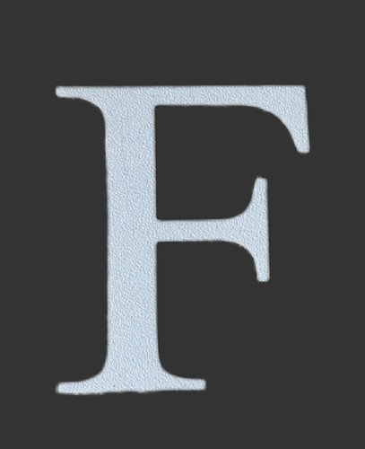Custon printed alphabet - custon, 3d