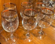 VTG Mid-Century Etched Gold