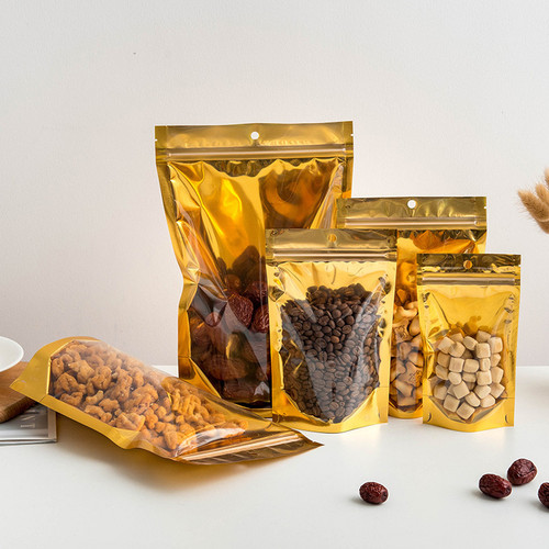 Clear gold aluminum foil stand - clear,