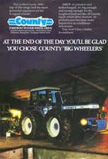 A3 Vintage County Tractor 1884