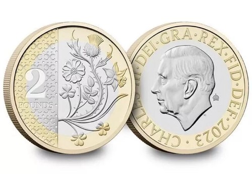 2023 flowers coin with - £2,
