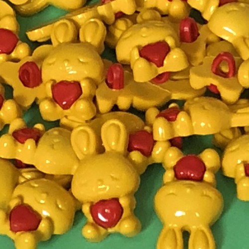 24mm novelty yellow rabbit - 6,