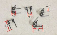 New 6pcs Wire diameter: 0.7mm Double torsion spring Torsion spring