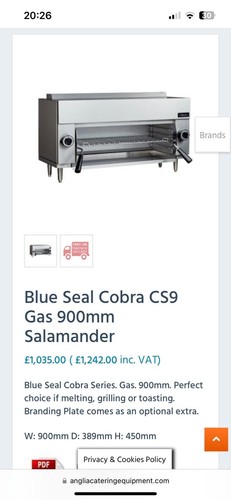 Blue seal cobra cs9 gas - cs9,