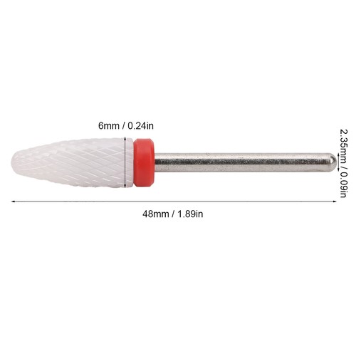 Nail drill bit corn head - nail, shape