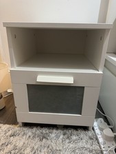 IKEA BRIMNES WHITE BEDSIDE