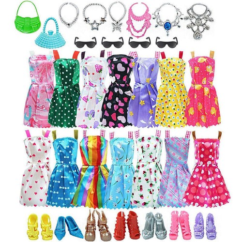 32pcs barbie doll clothes - 32pcs,