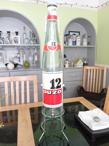Empty 3lt ouzo - ouzo, tap