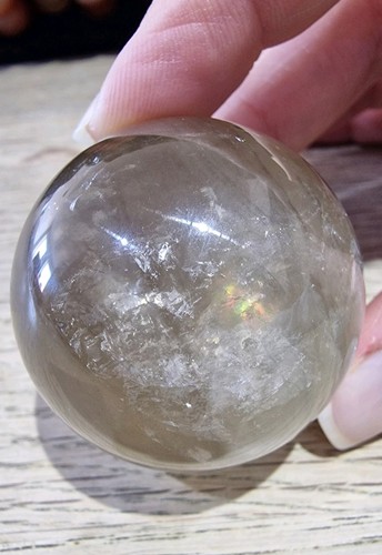 Smoky quartz crystal sphere - crystal,