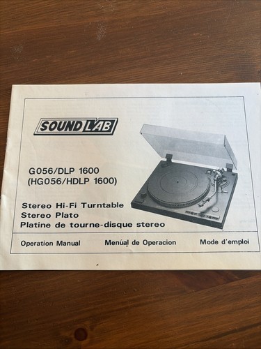 Sound lab g056 dlp 1600 - sound, g056/dlp