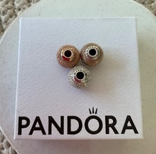 Pandora essence charms - 14ct Sensitivity, 925 Wisdom & Rose plated Happiness