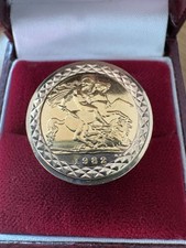 1982 Half Gold Sovereign Ring