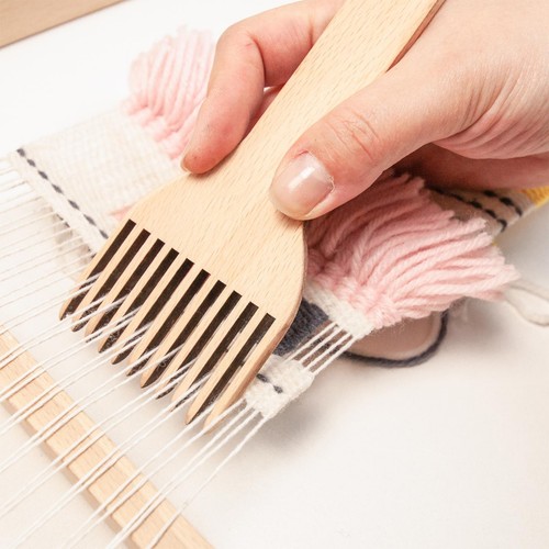 Wooden weaving loom comb - wooden,