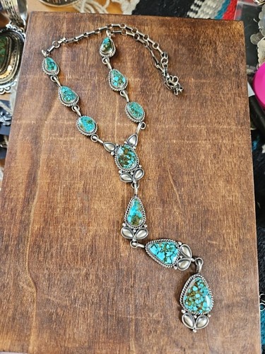 Sterling spiderweb turquoise