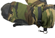 Dutch Cold Weather Mittens Woodland Camo Arctic Fluffy Lined Mittens ~ Size 9