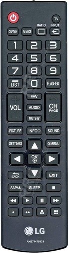 Akb74475433 remote control - akb74475433,